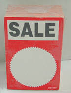 Shop Sign Sale Small 90x60mm Pack 100